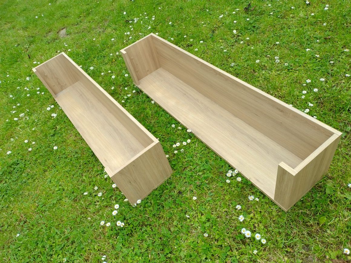 Dwie półki wiszące 126,5 x 26 x 24,5