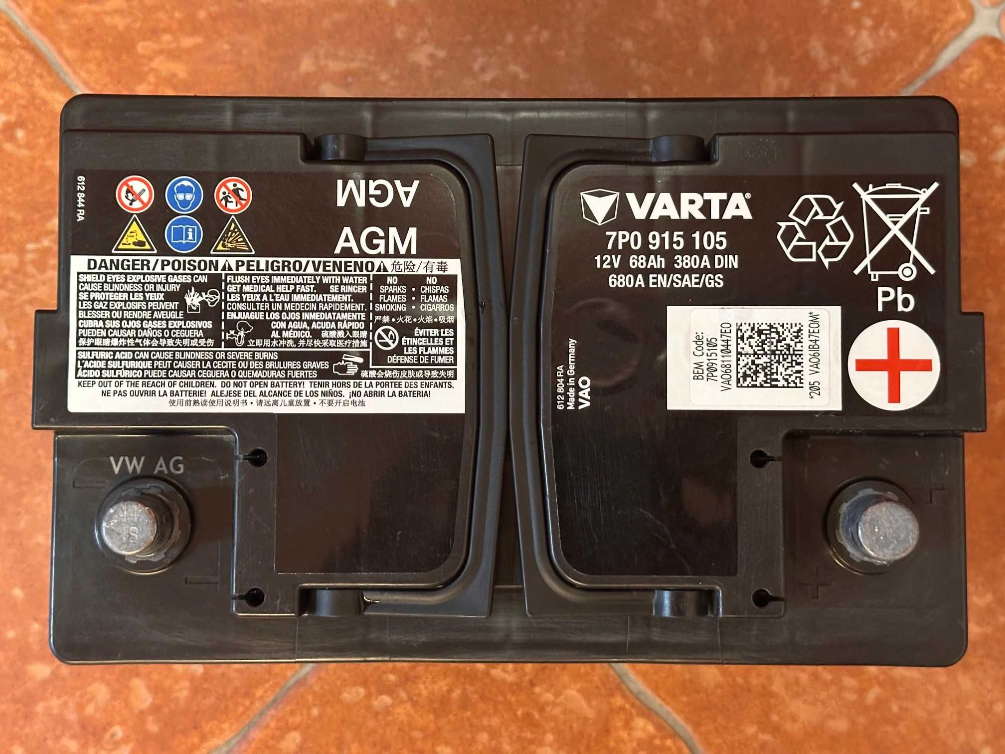 Oryginalny akumulator VARTA 68Ah 680A - 7P0.915.105