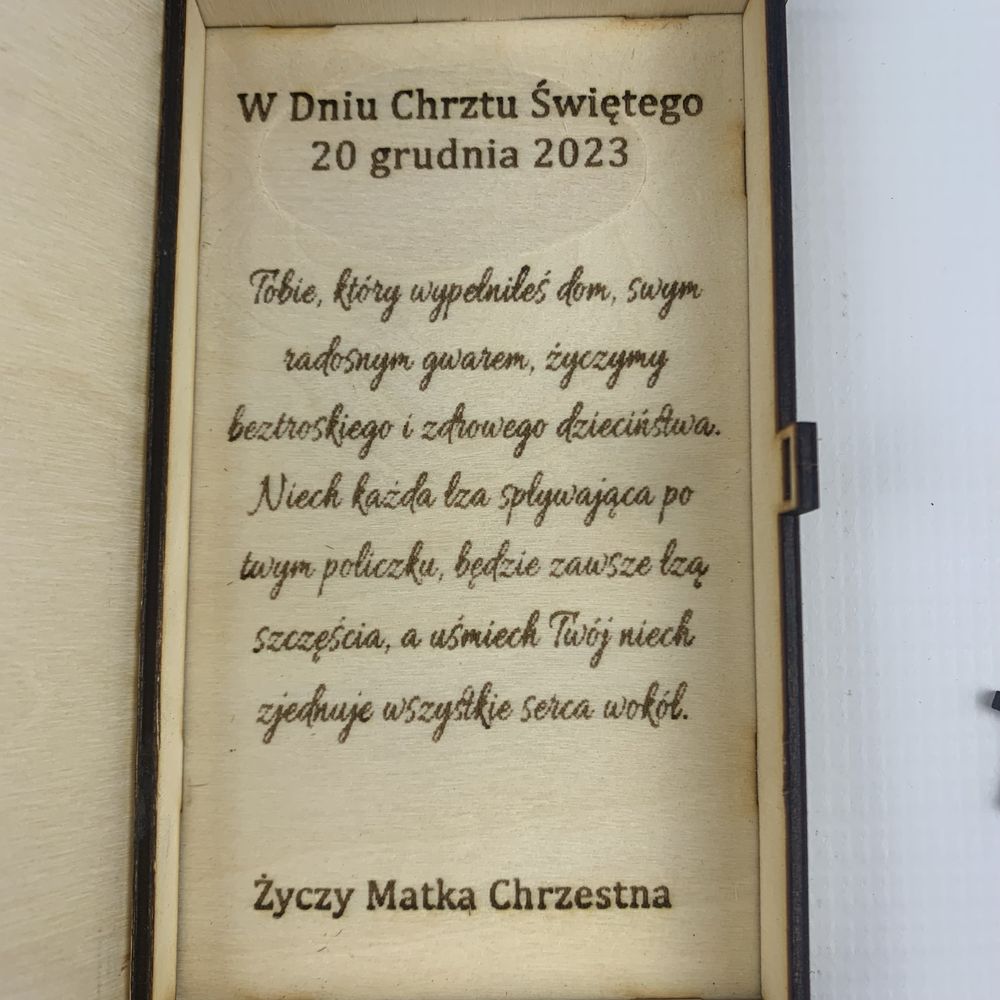 Personalizowana Pamiątka Chrztu Świetego Pudełko