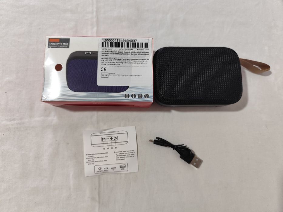 Coluna Bluetooth Portátil Preta – Wireless [Nova]
