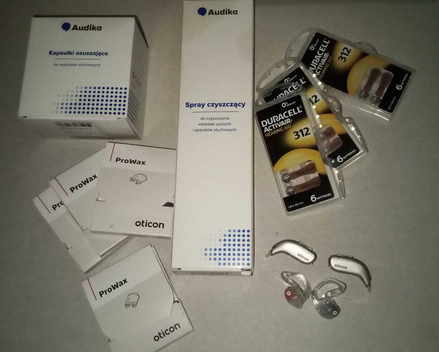 Aparat słuchowy OTICON Zircon 1 Minirite R (szary) komplet 2 szt.