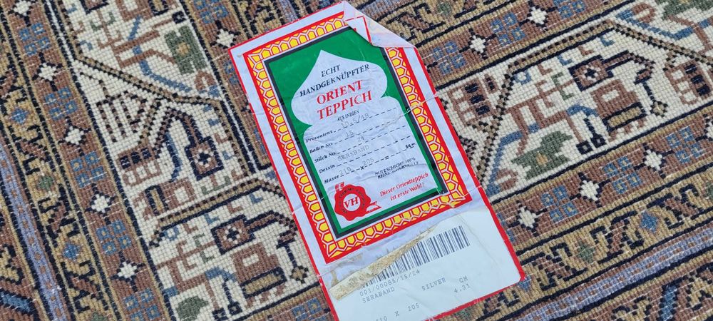 -70% lśniący indo saroug mir perski dywan ręcznie tkany 205/255cm