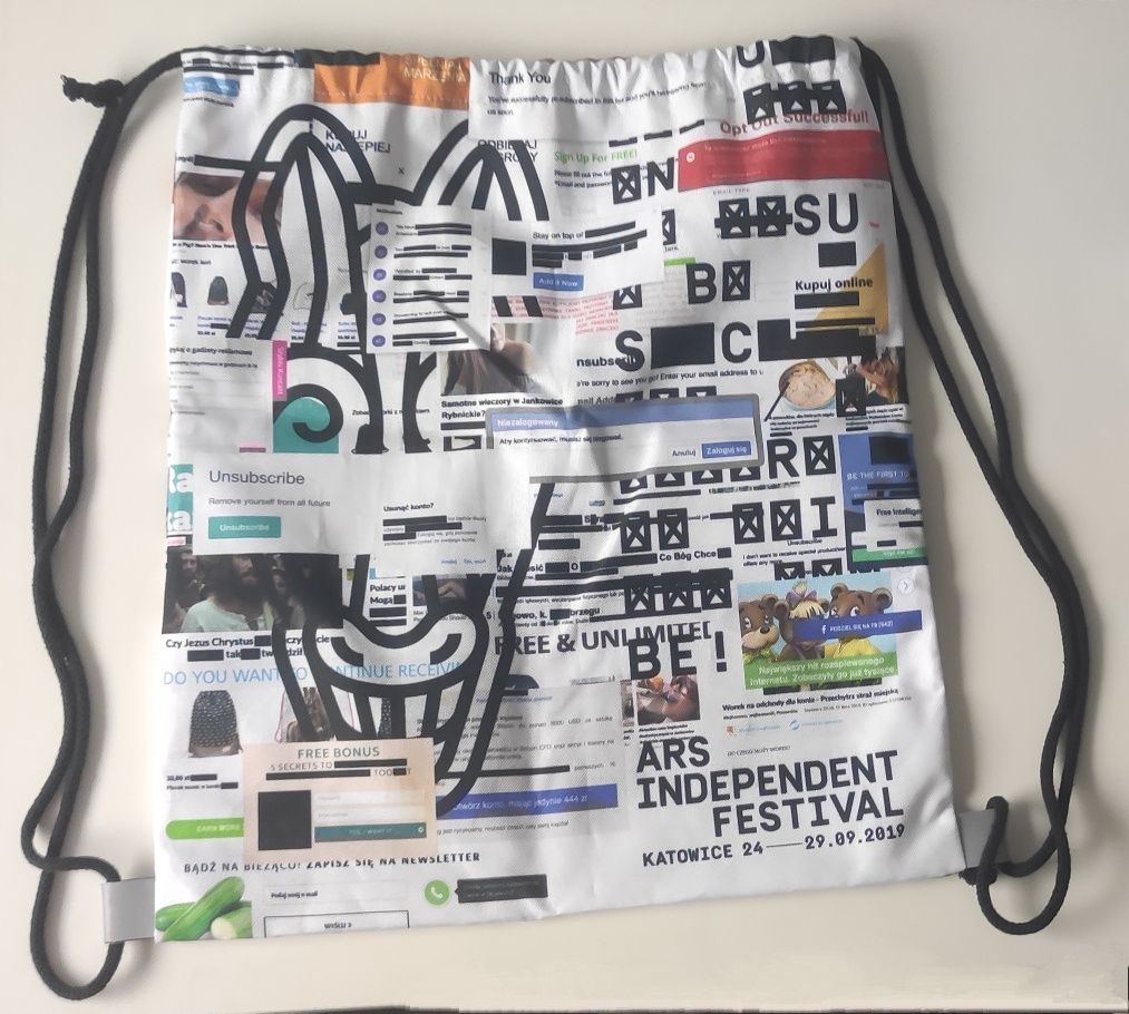 Torba worek Ars Independent Unsubscribe 2019