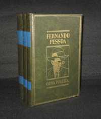 Livros Obra Poética Fernando Pessoa 3 volumes Círculo de Leitores