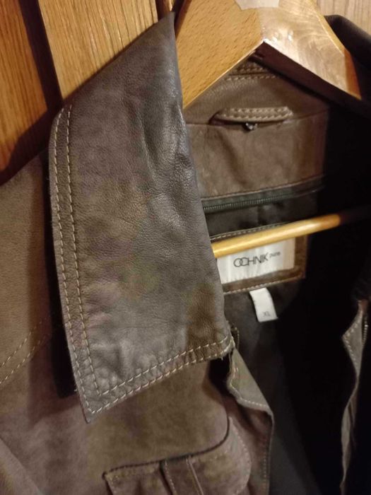 Kurtka skórzana Ochnik XL brązowa