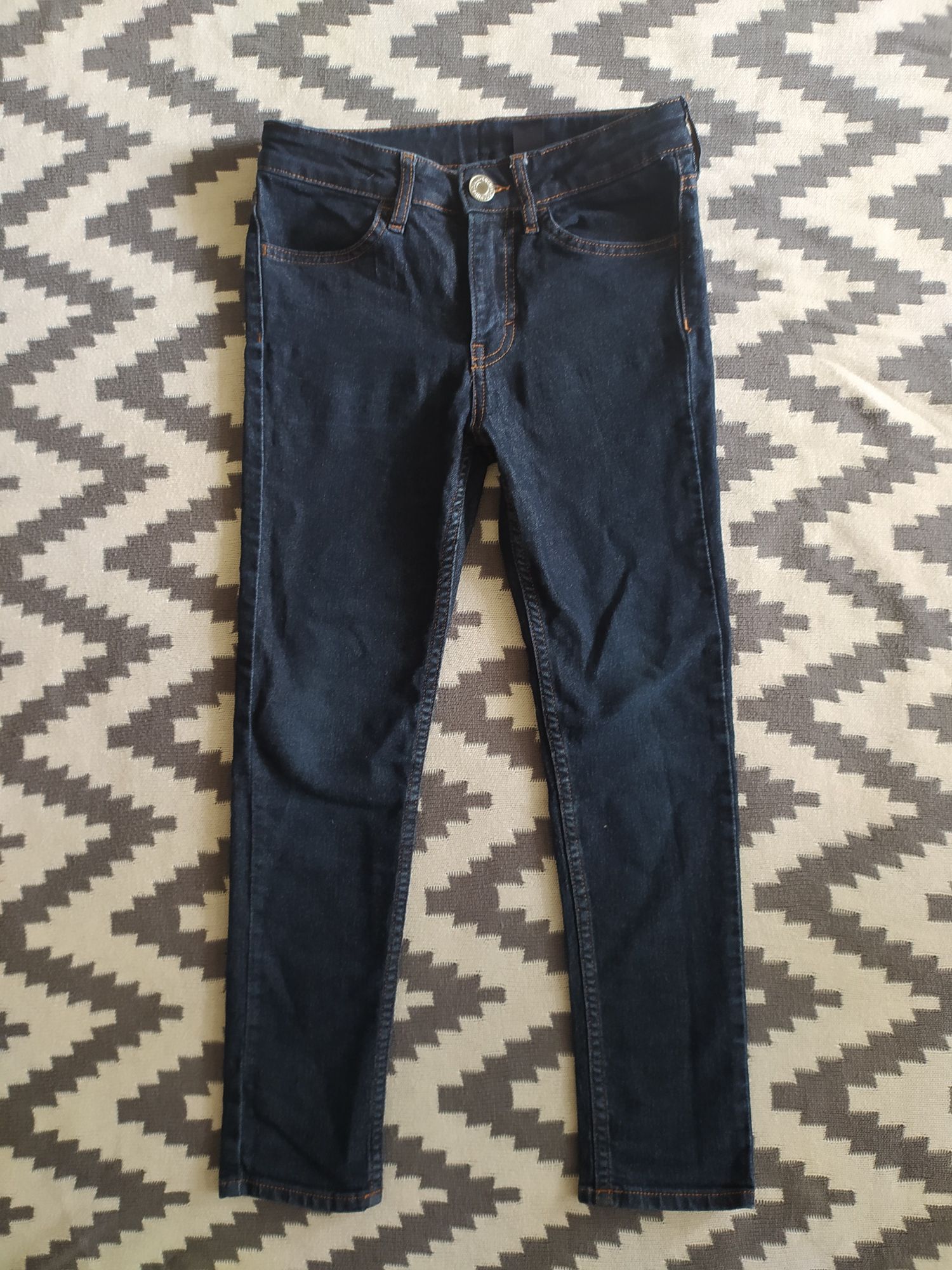 Jeansy skinny H&M 134 chłopięce