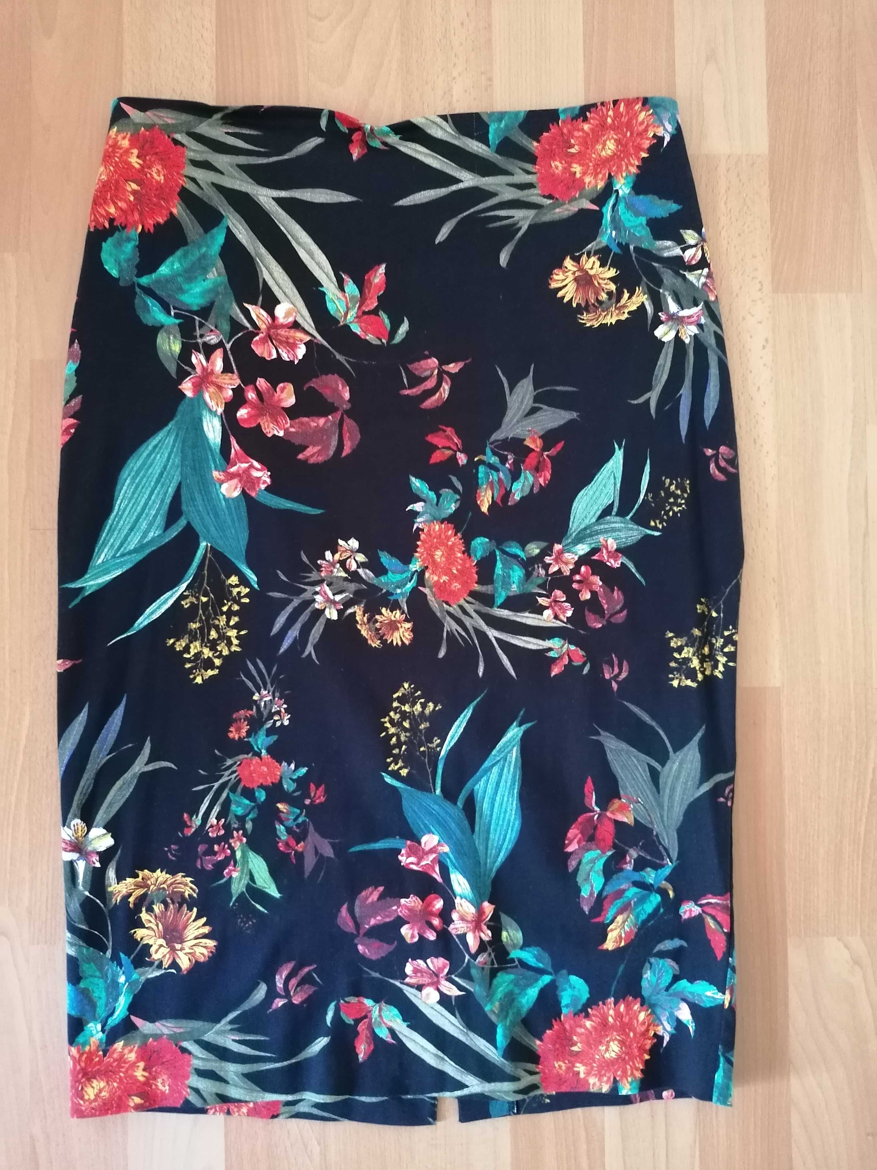 Spódnica spódniczka F&F rozmiar 40 kwiaty
