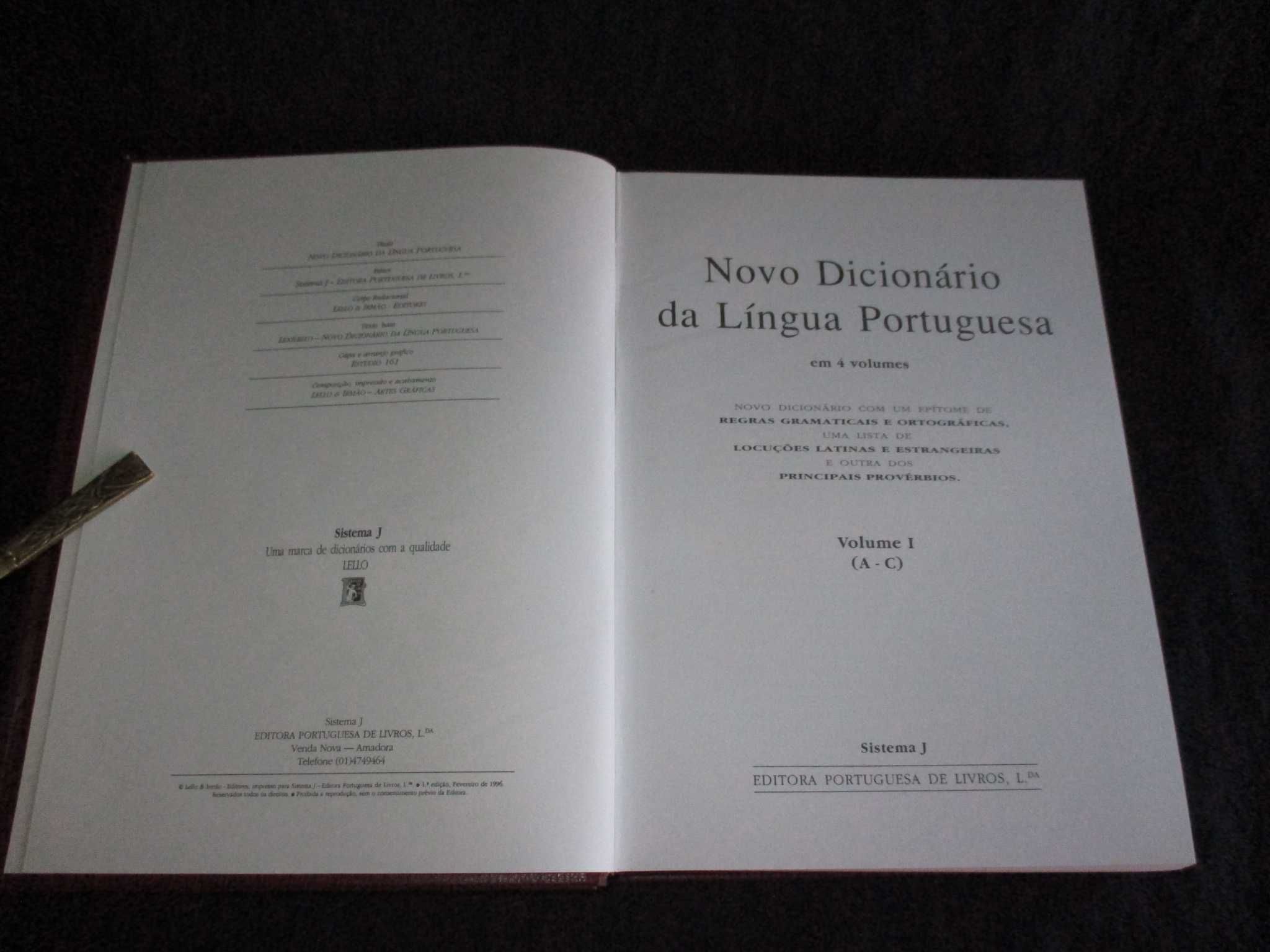 Livros Dicionário da Língua Portuguesa e dos Sinónimos Poético