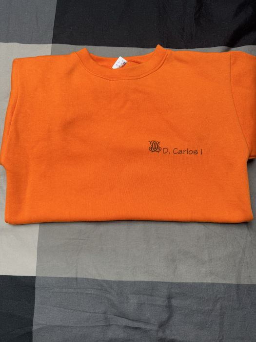 Sweat laranja Escola D.Carlos I