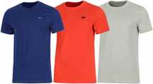 4f Zestaw 3szt. 3-pak Męska Koszulka T-shirt 100% Bawełna / rozm Xl