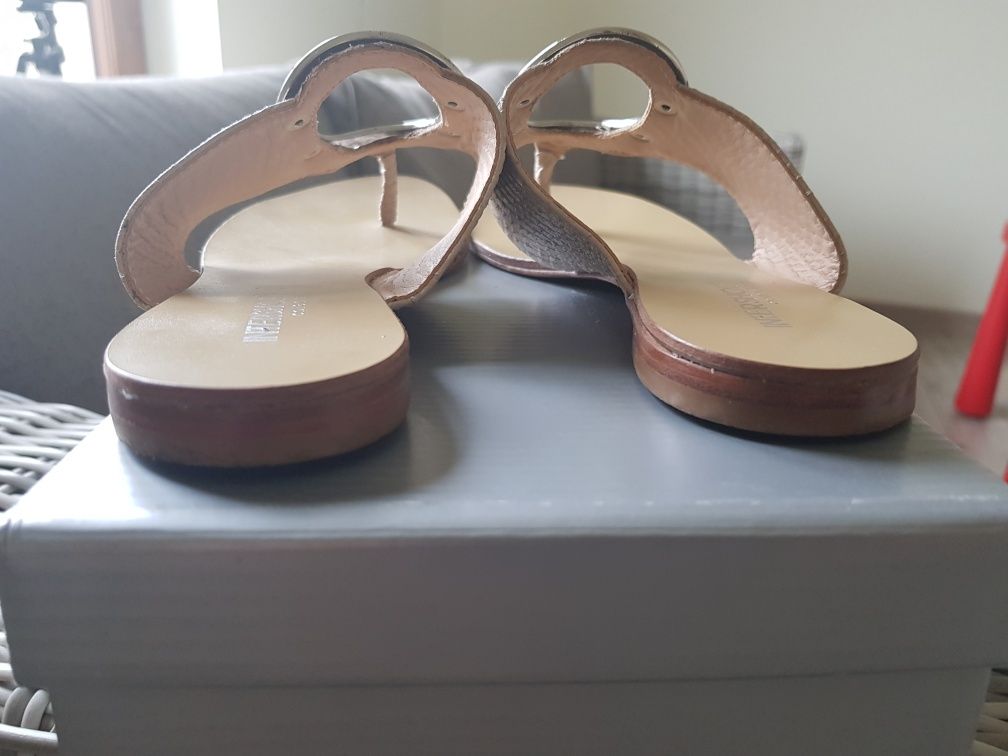 Klapki intershoe skora r. 36 raz założone