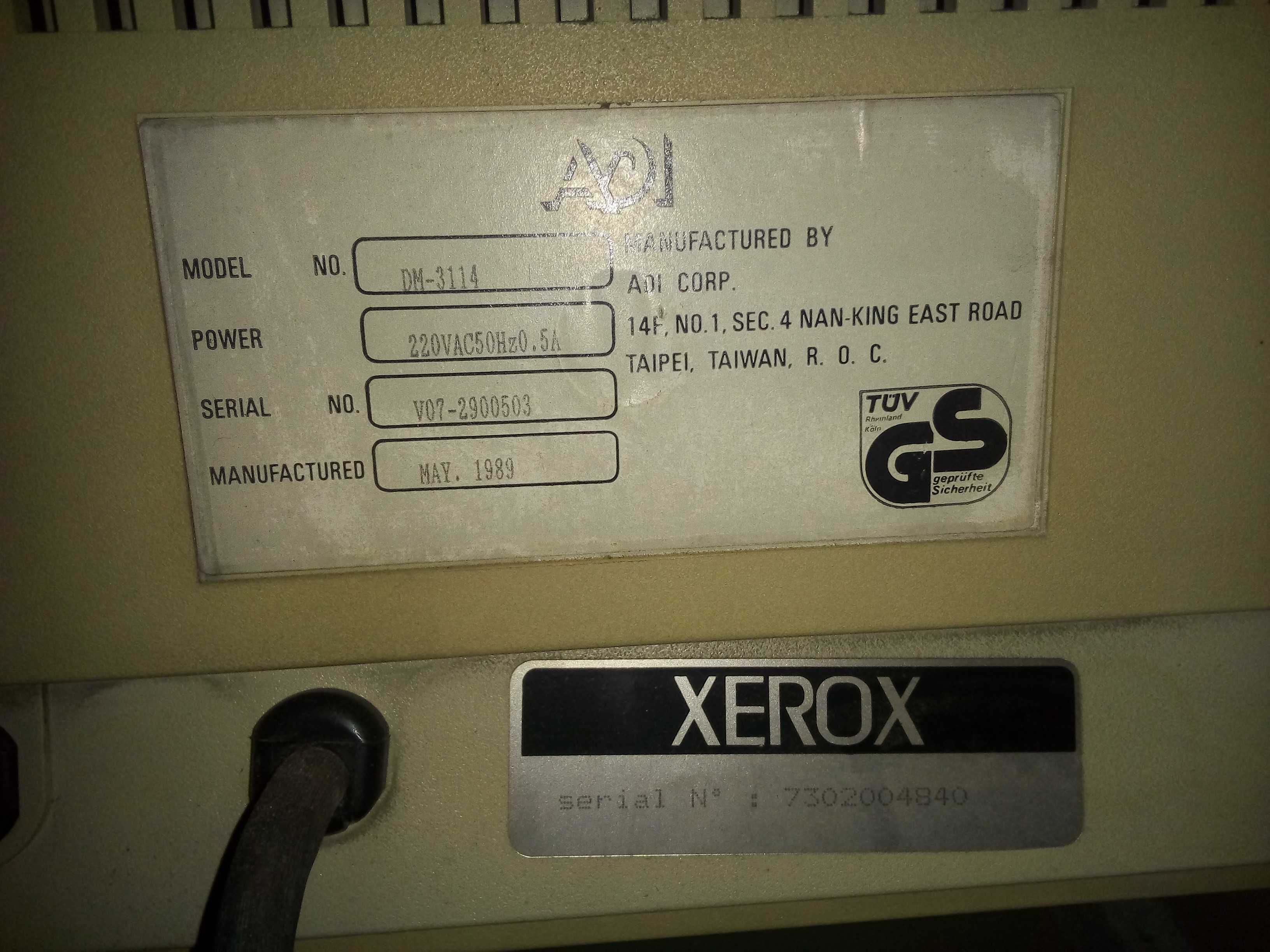 Monitor Xerox antigo