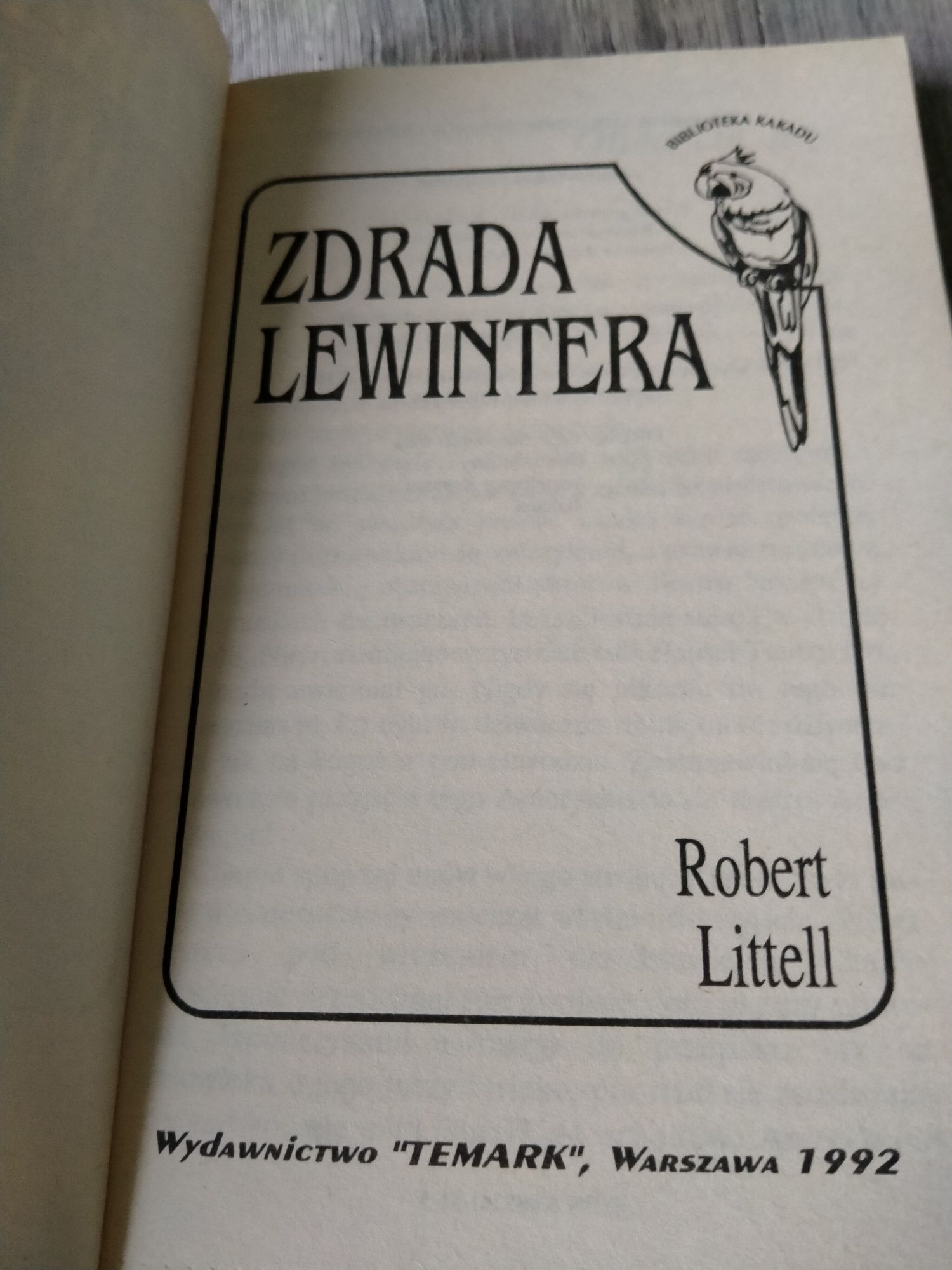 Robert Littell Zdrada Lewintera