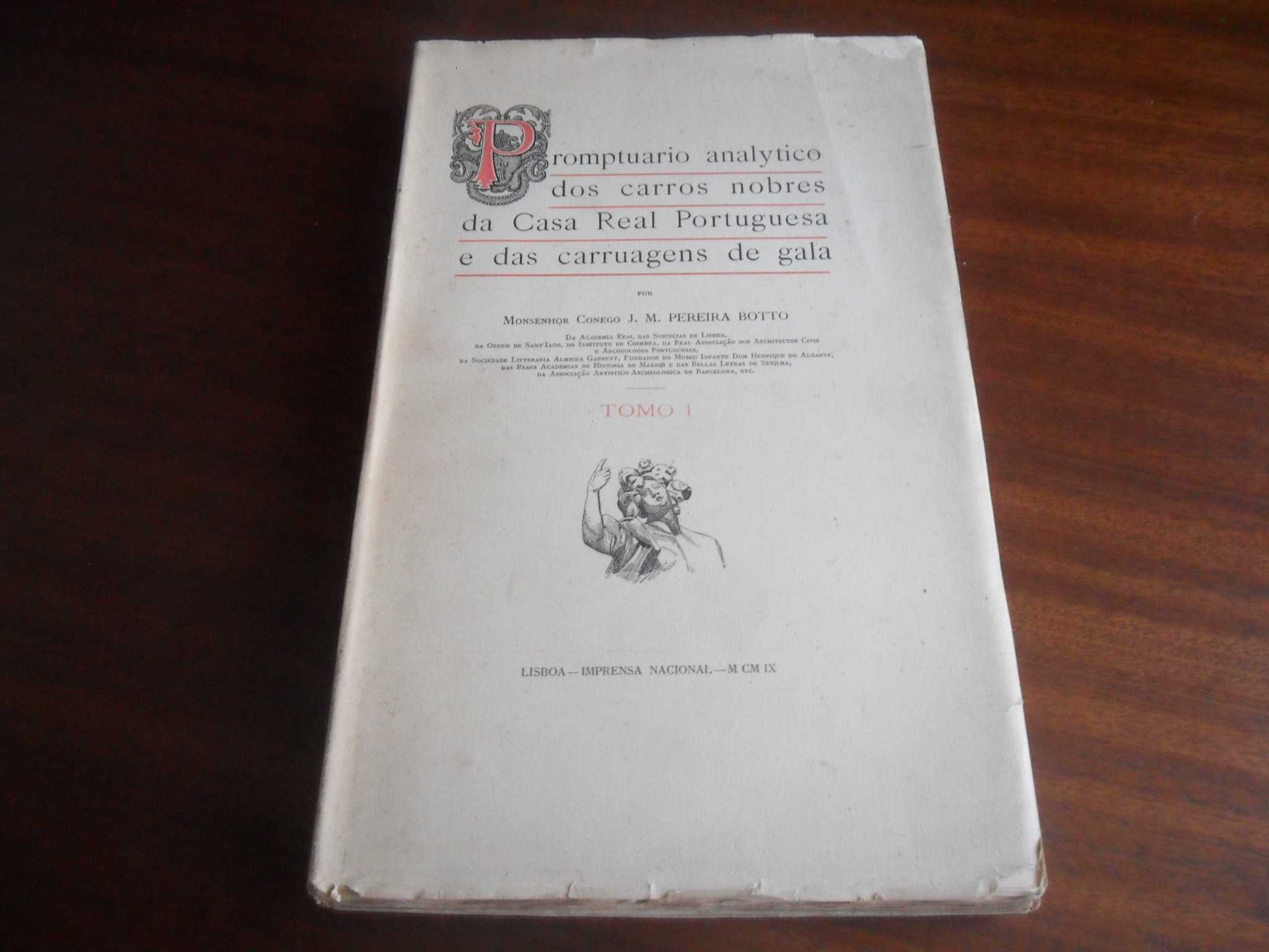 "Promptuario Analytico dos Carros Nobres da Casa Real Portuguesa...
