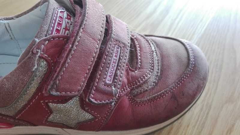 Sneakersy dziewczęce skórzane Lasocki Kids - rozmiar 27
