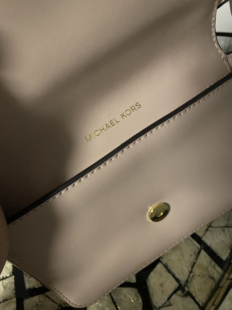 Nerka saszetka oryginalna Michael Kors pudrowy róż torebk