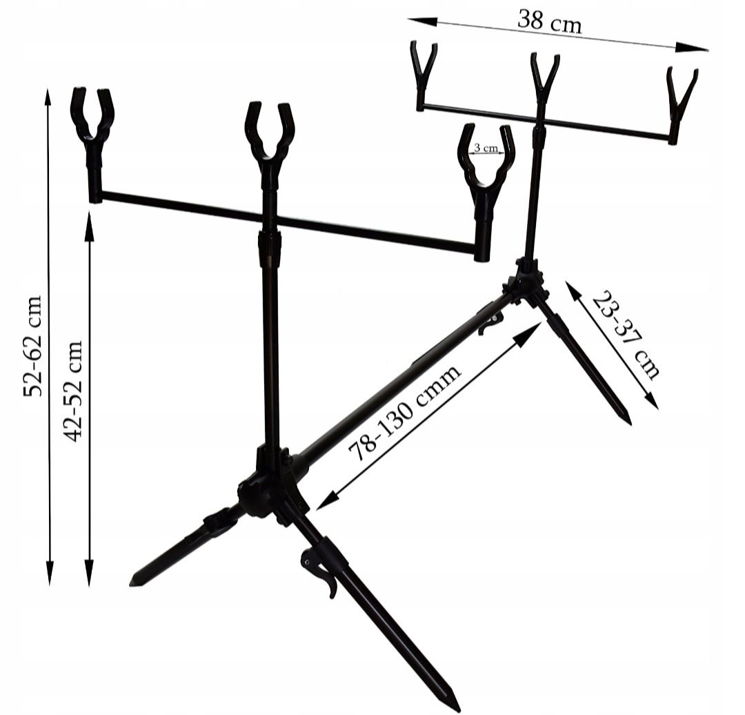 Rod pod 3 na wedki
