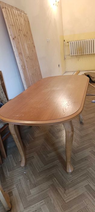 Stół rozkładany drewniane nogi i podstawa