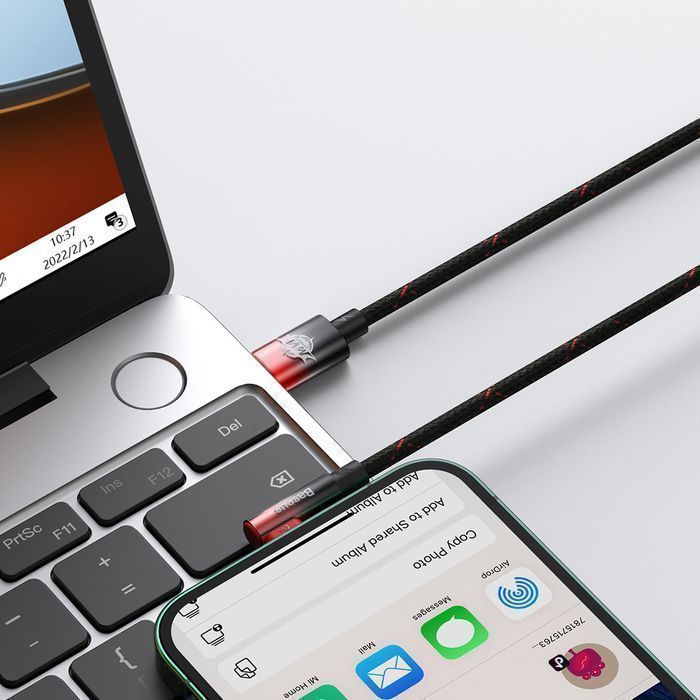 Baseus Kabel Przewód Power Delivery 20W USB-C/Lightning 1M - Czerwony