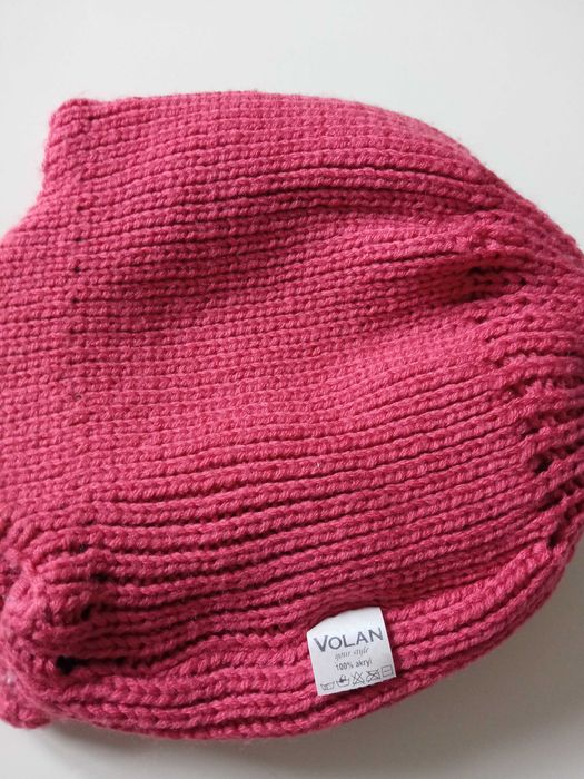 Volan czapka ciepła uszatka rozm uniwersalny