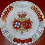 Prato de homenagem no casamento de D. Duarte e da Isabelinha