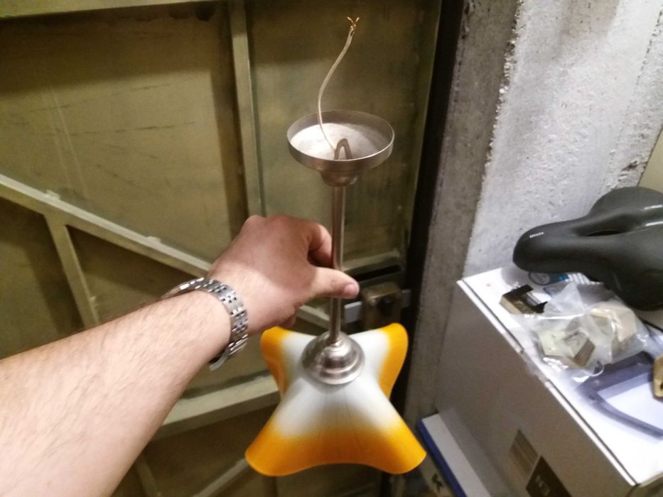 Żyrandol klasyczny pomarańczowy