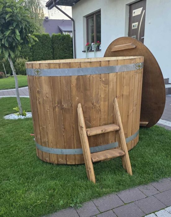 BALIA OGRODOWA BECZKA 120 cm  Do morsowania • Złożona i pomalowana