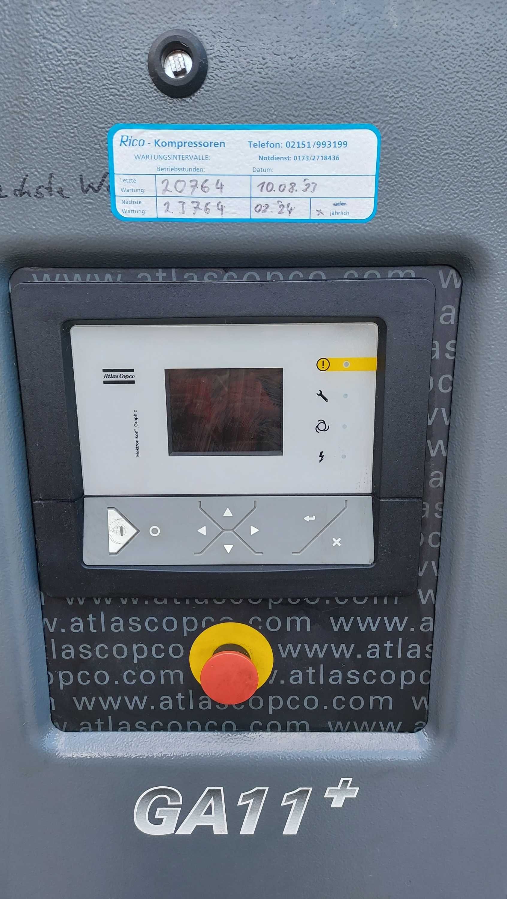 Kompresor sprężarka śrubowa ATLAS COPCO GA11P