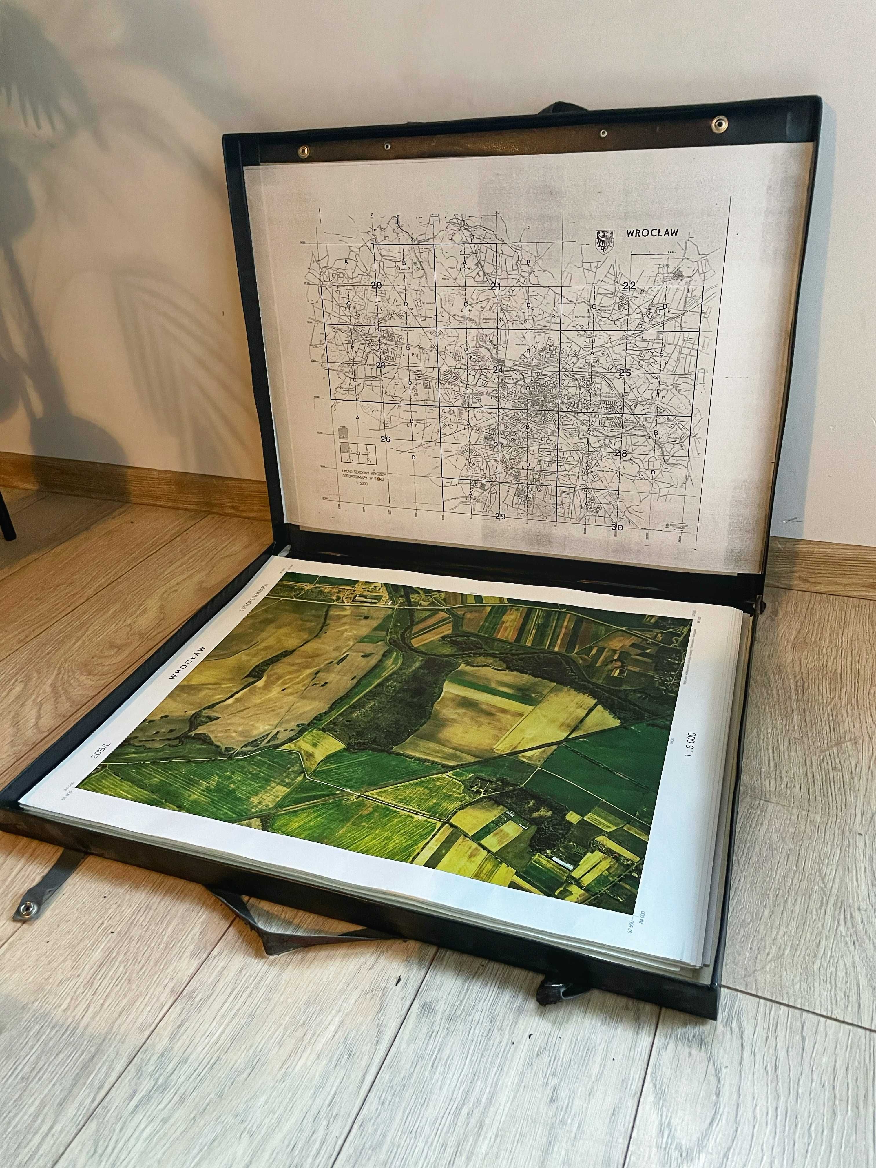 Unikat! Zestaw map - Ortofotomapa Wrocławia, 1994 rok