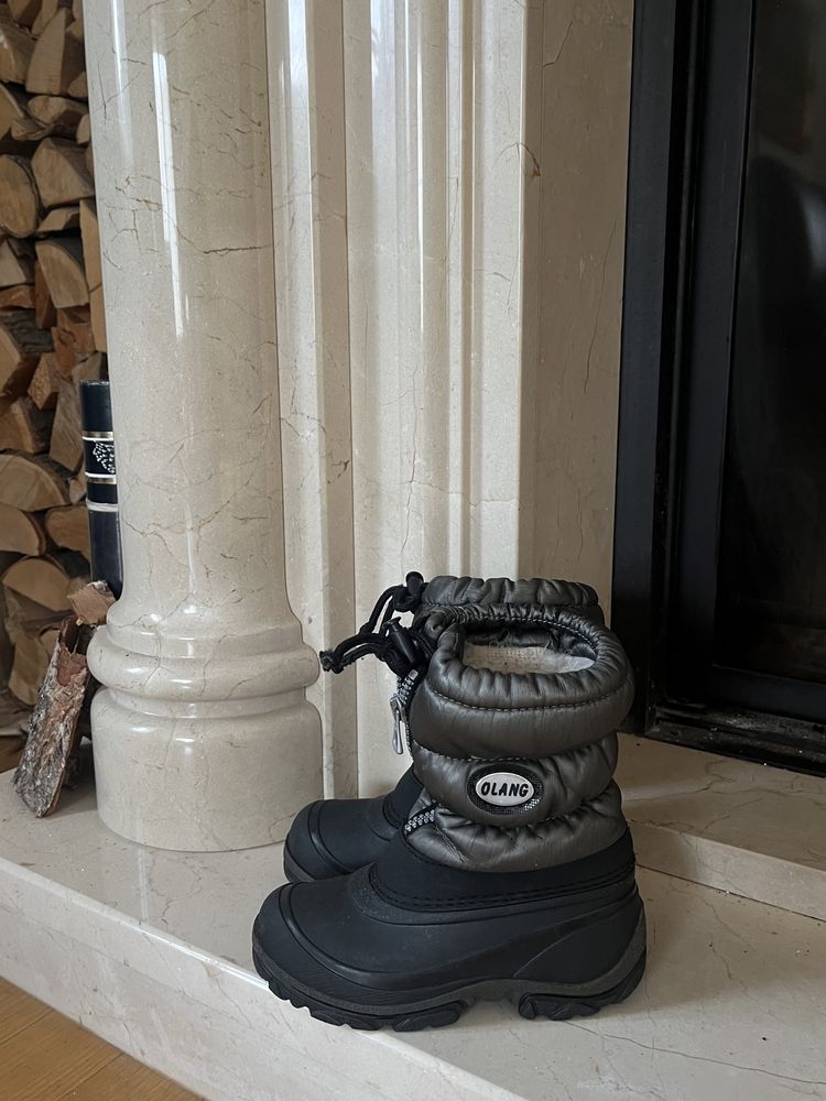 Olang szare czarne buty śniegowce