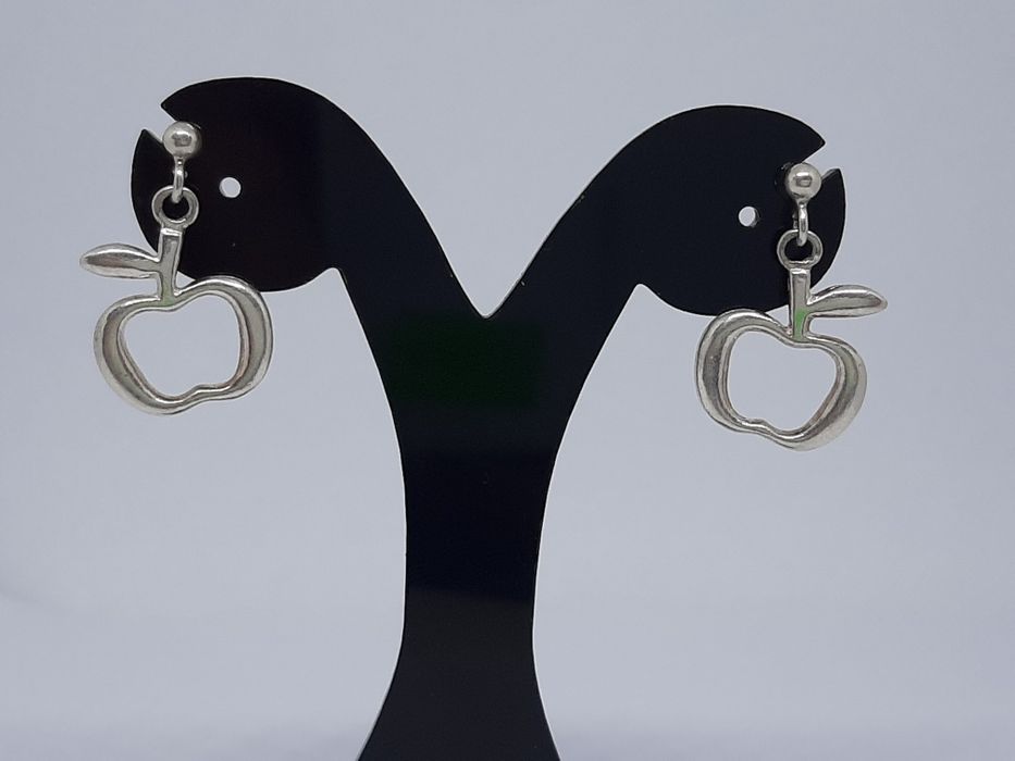 Kolczyki ze srebra, srebro 925 jabłuszko