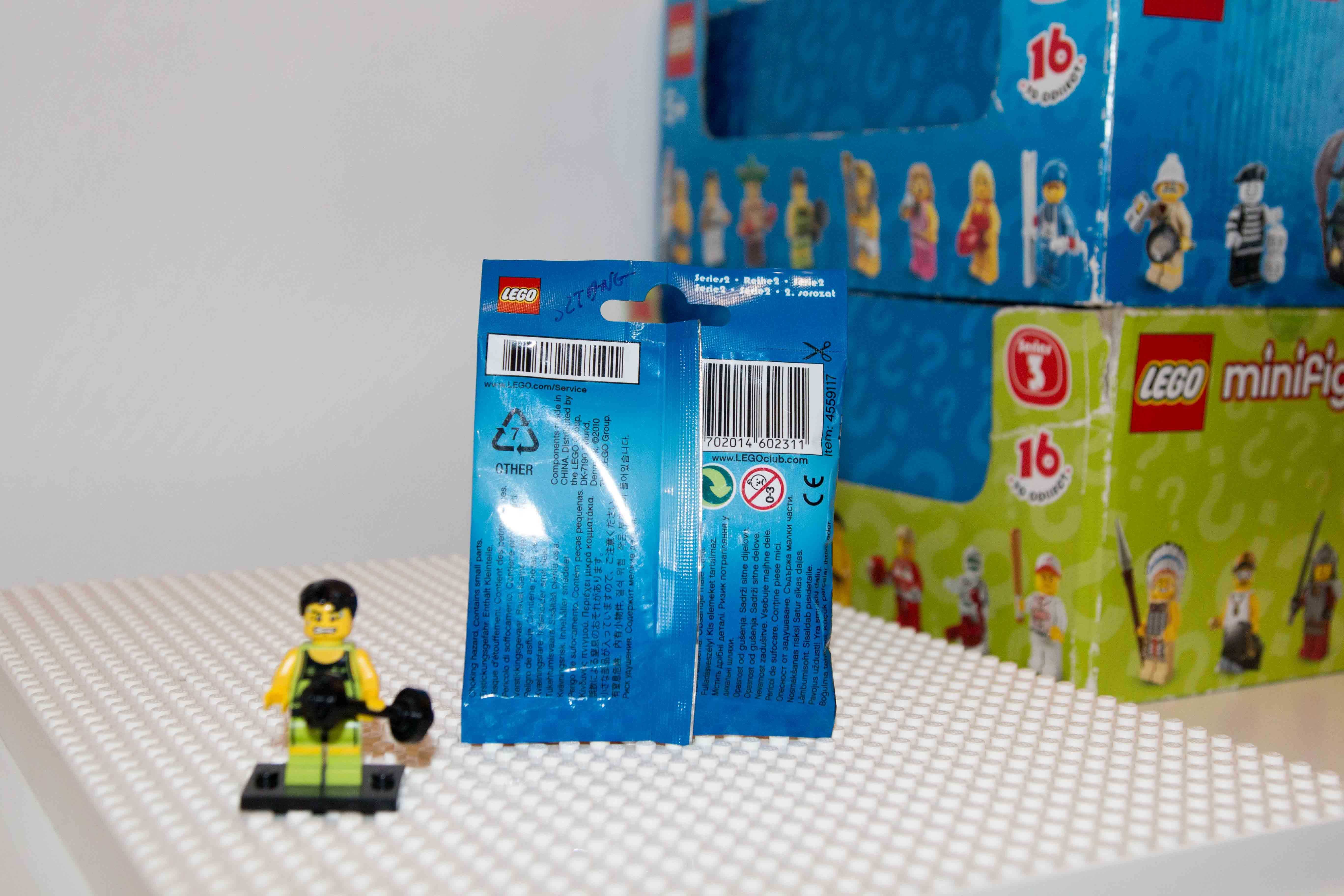 Sztangista nowy MISB - Minifigurki LEGO Seria 2 8684 ( z 2010 roku!)