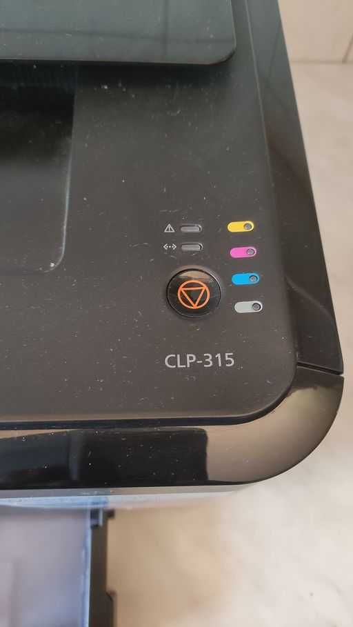 Drukarka laserowa kolorowa Samsung CLP-315 uszkodzona