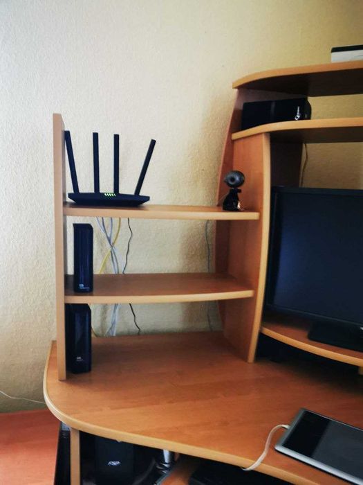 Стіл комп'ютерний кутовий б/у+ тумба