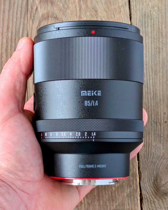 Meike 85 mm f/1.4 FF STM - 12 listków przysłony, (Sony FE)