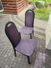 Krzesła używane czarno fioletowe