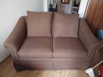 Dwuosobowa sofa loveseat USA kanapa brązowa 160x90cm +GRATIS