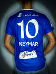 Nowa Niebieska Piłkarska T-shirt «Puma Neymar Al Hilal» Koszulka / M