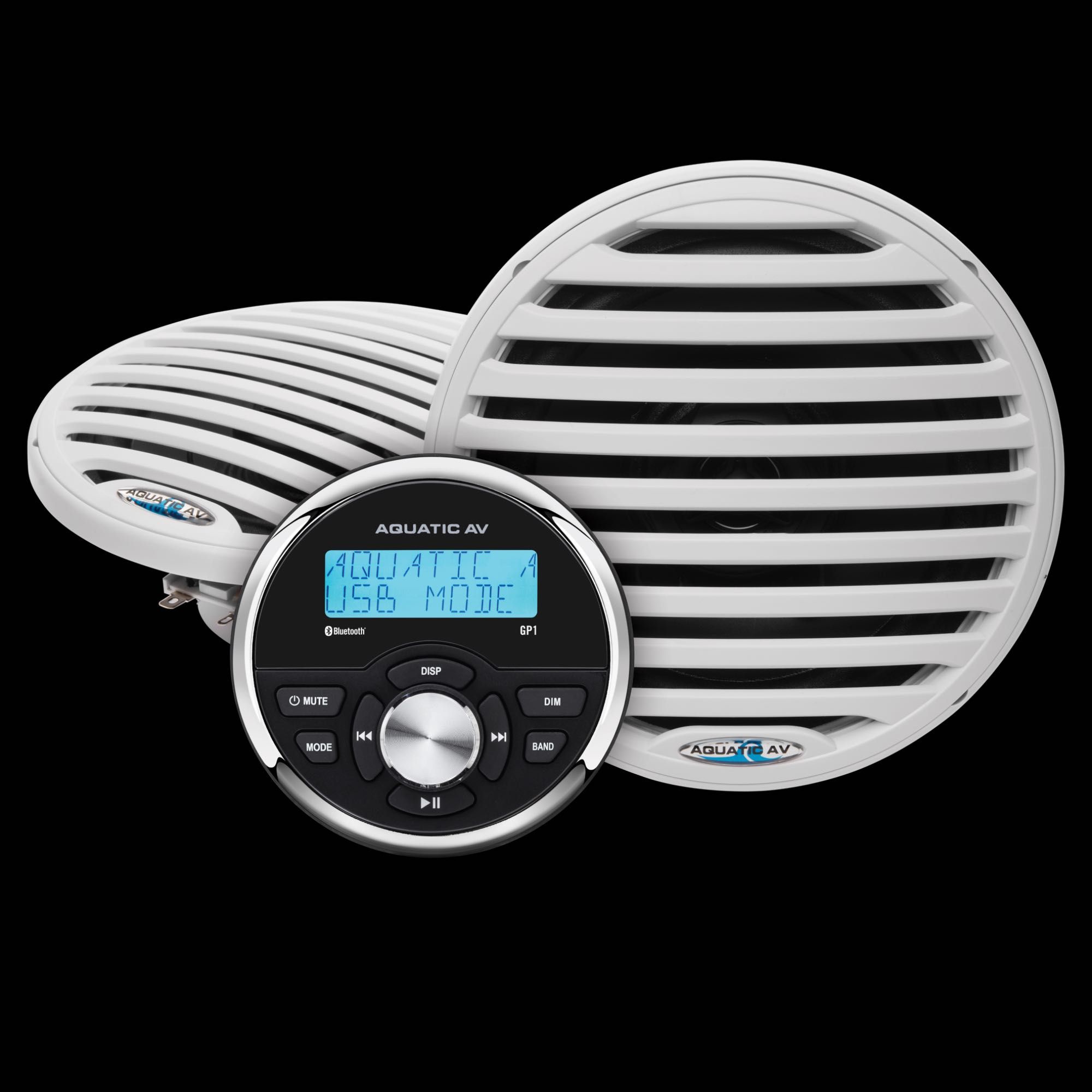 ZESTAW Audio Marine - radio stereo BT z głośnikami
