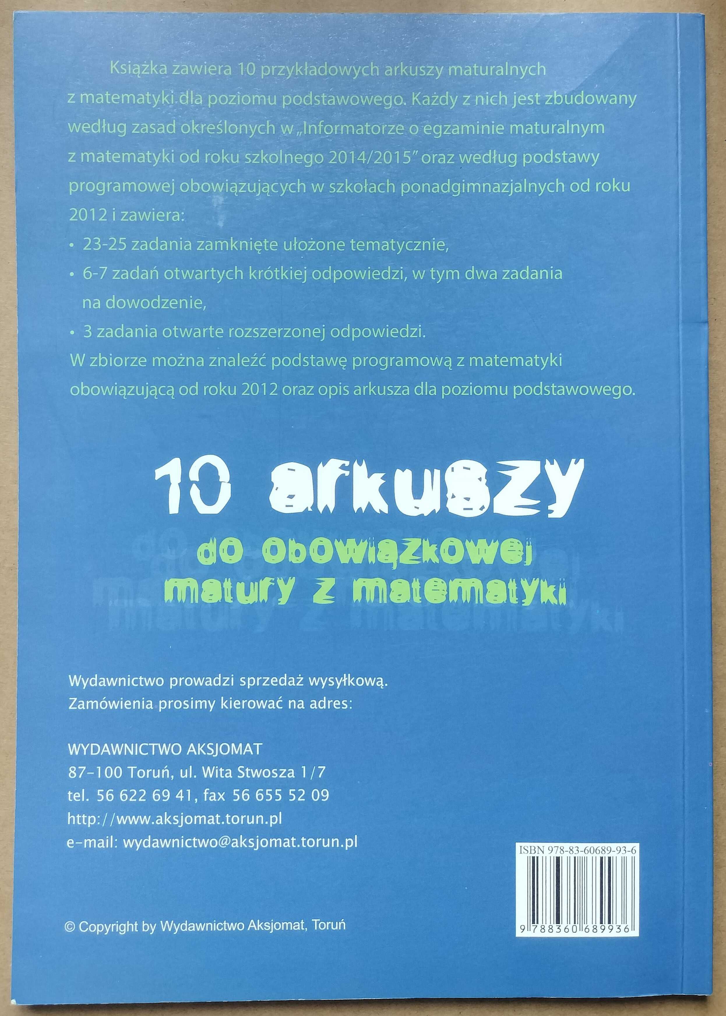 Arkusze maturalne Matematyka Matura Poziom podstawowy