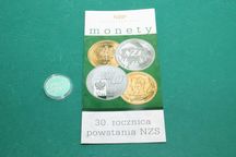 Moneta SREBRO 30 rocznica powstania NSZ 10 zł plus folder