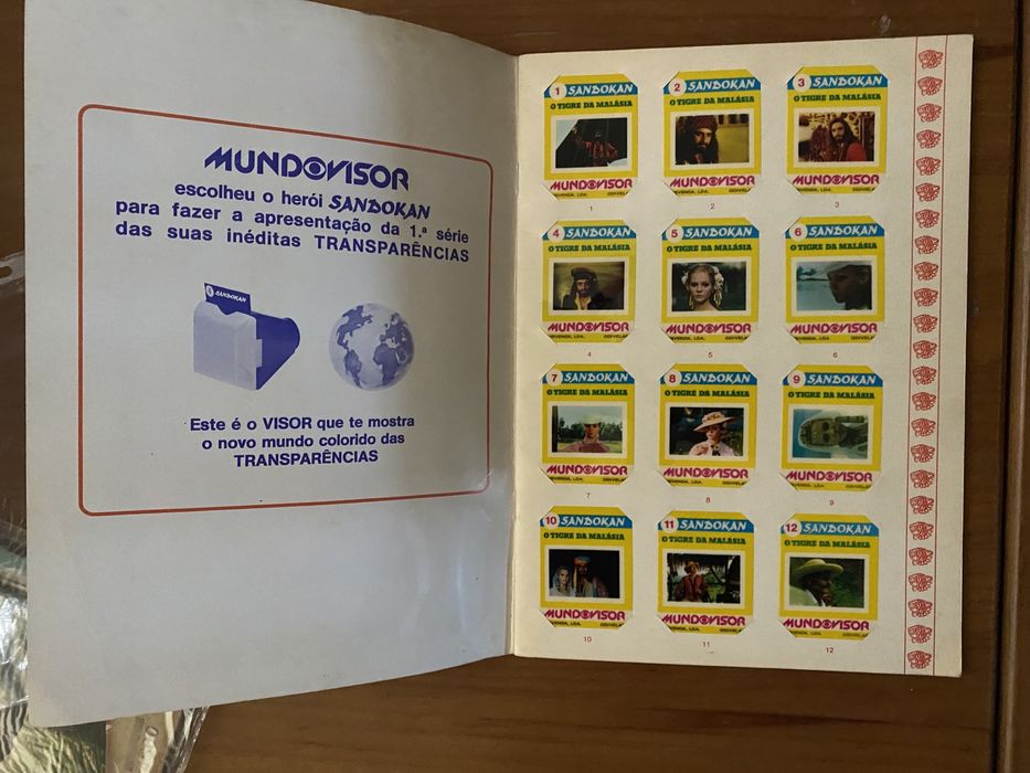 Sandokan album de transparências