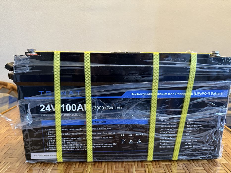 Аккумулятор TSLwatt Lifepo4 24v 100ah состояние нового, доставка Киев