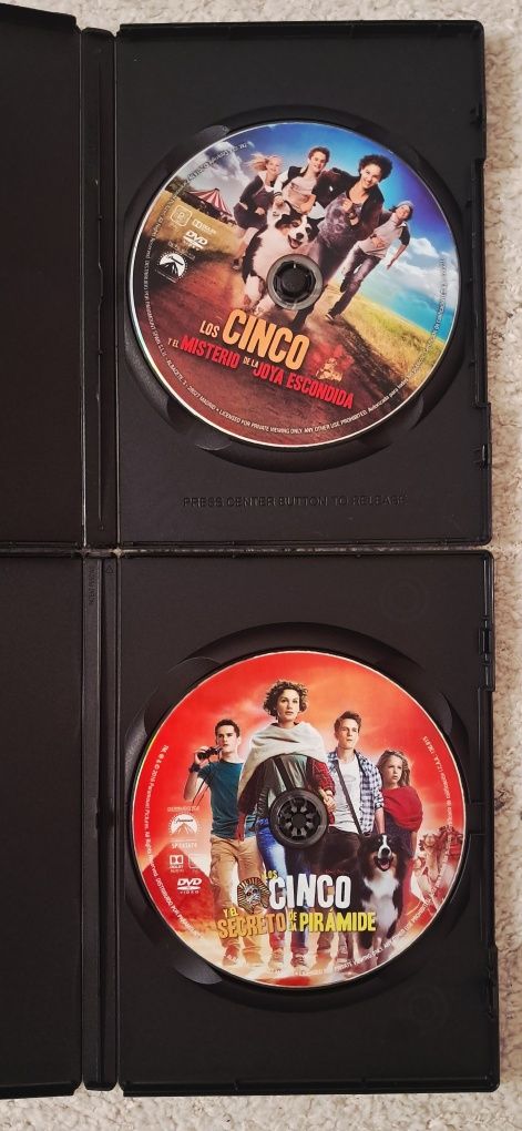 Coleção filmes dvd os cinco enid blyton LER DESCRIÇÃO
