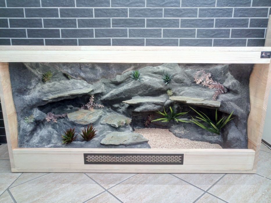 Terrarium pustynne nr59 drewniane- sosna 120/60/60 na zamówienie