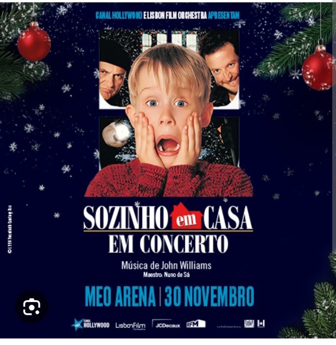 Bilhetes para espetáculo "Sozinho em casa em concerto", no MEO Arena