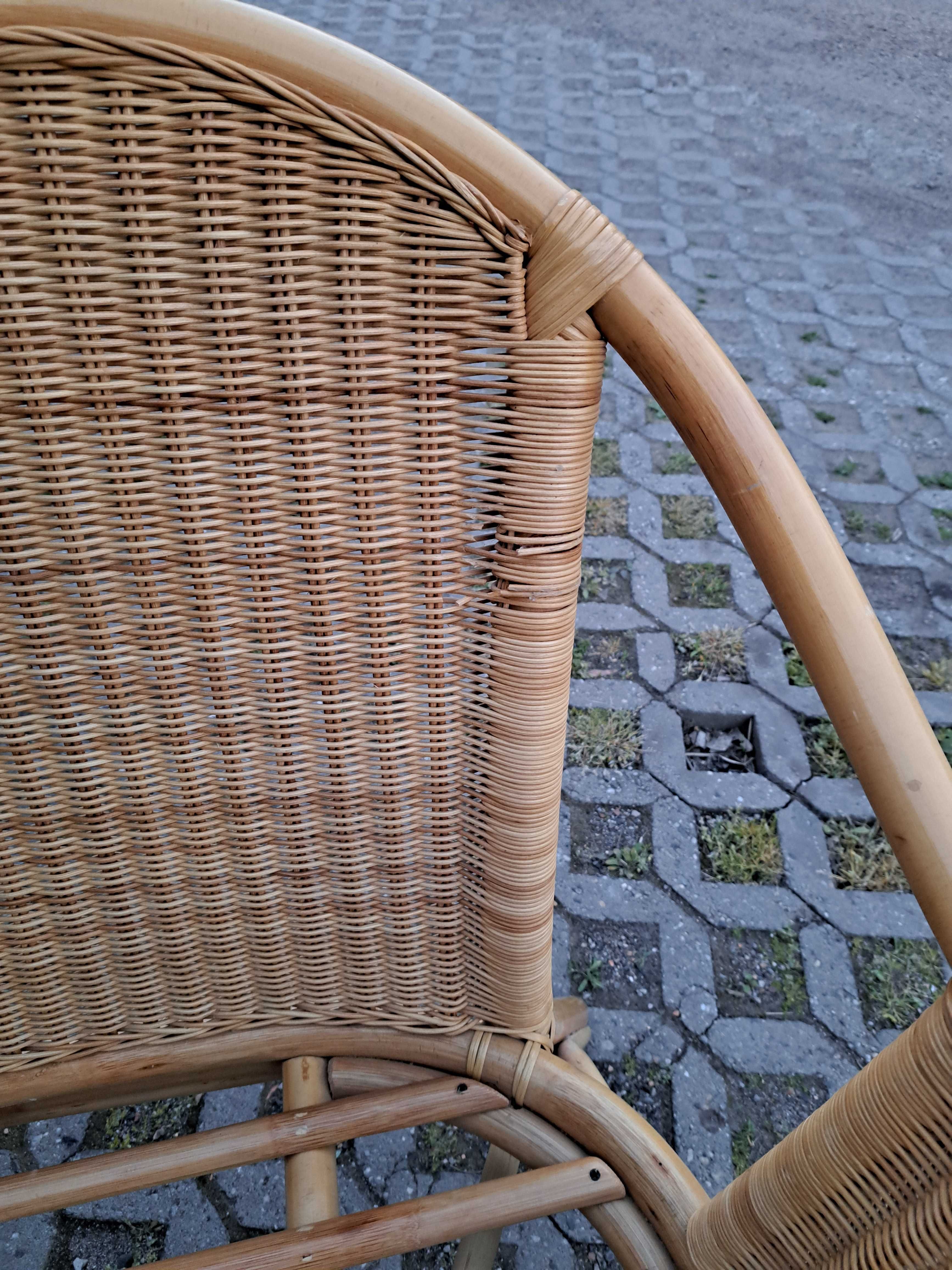 Ławka rattanowa, rattan, poduchy, balkon, taras