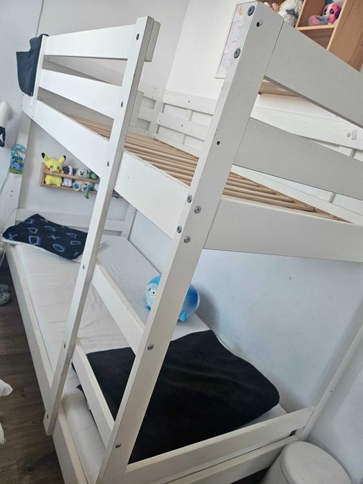 Łóżko piętrowe ikea mydal 98x209