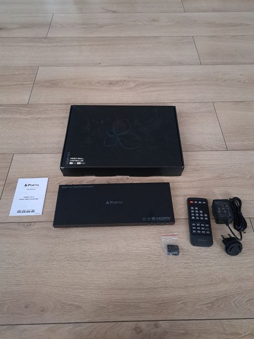 Kontroler ściany wideo 3x3 4K PORTTA HDMI z 19 trybami łączenia RS232
