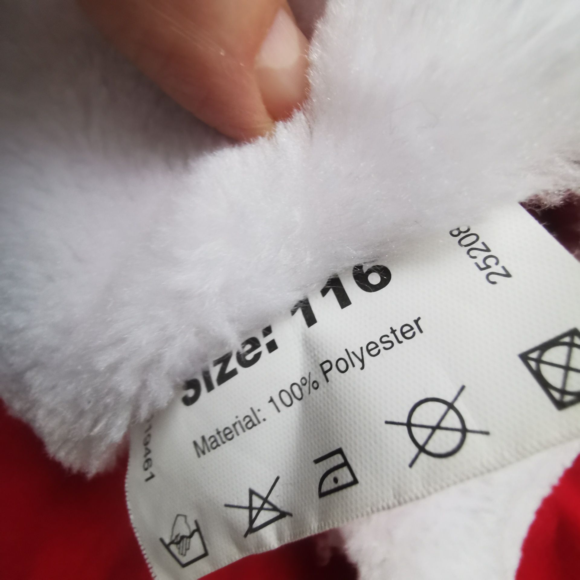 Sukienka przebranie mikołaj 116